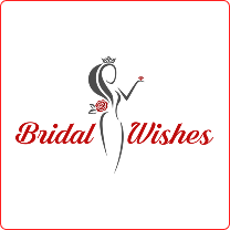 Logo von Bridal Wishes – stilisierte Braut mit Krone und Rose, elegante Markenidentität für Hochzeitsmode | web design Ingolstadt